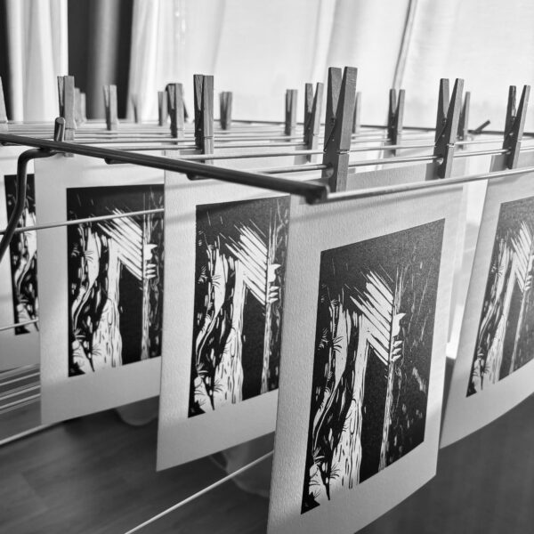 Lino print Niemandsland