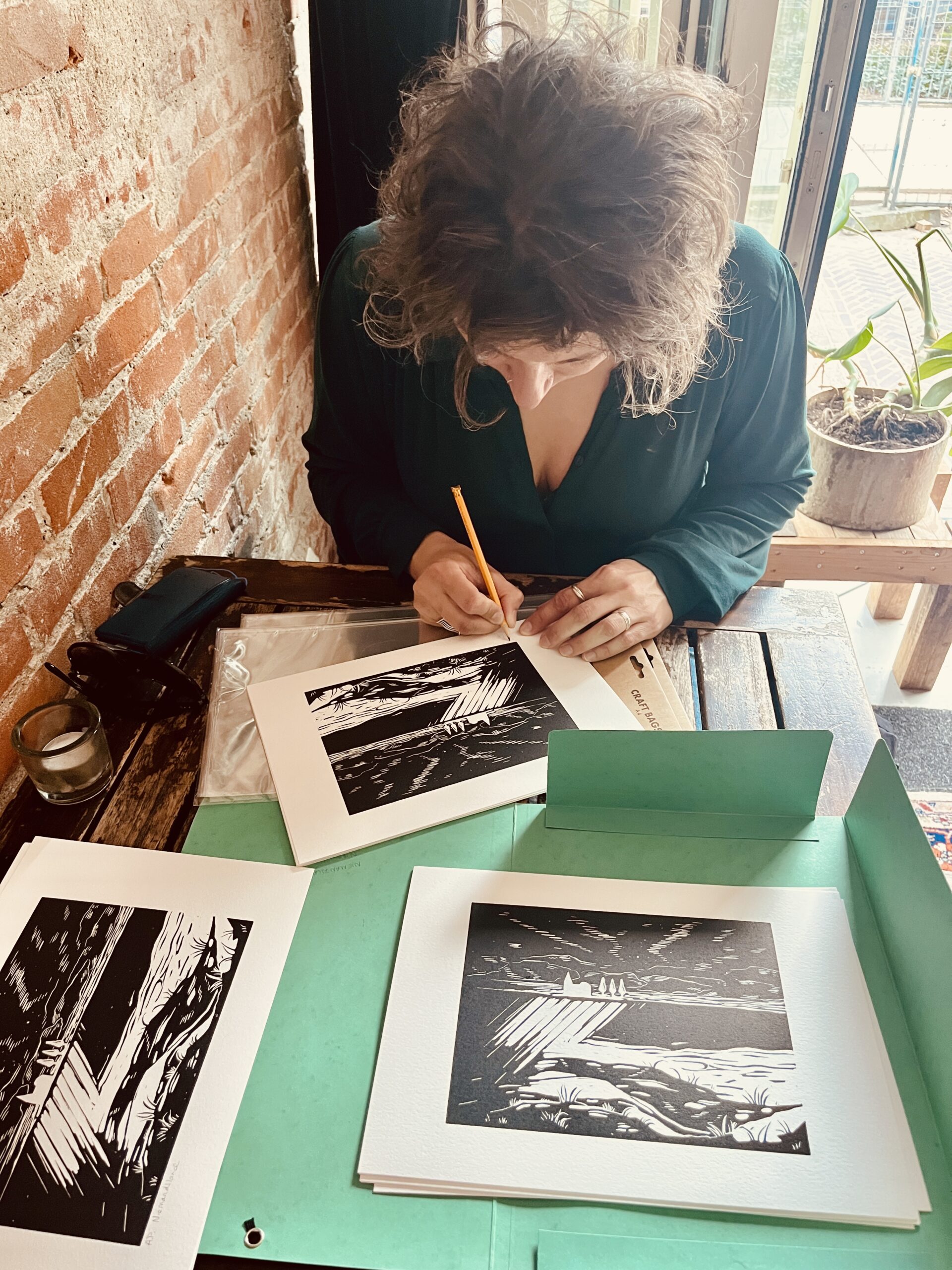 Lino print Niemandsland